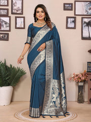 Maroon Premium Pure Soft Banarasi Silk Saree