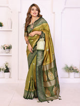 Premium Yellow South Soft Silk Saree with Rich Zari Weaving Border & Heavy Pallu