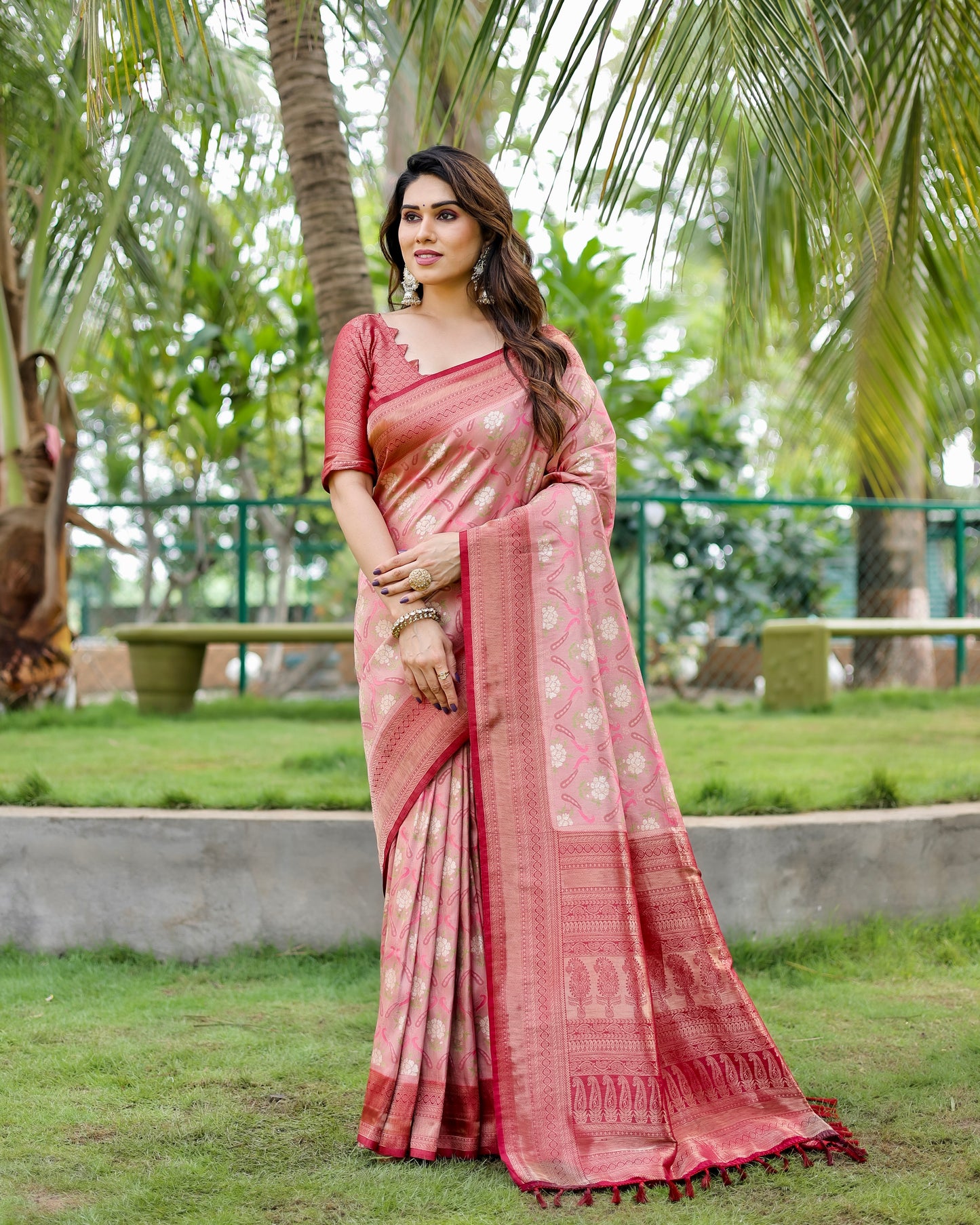 Gorgeous Traditional Kanjivaram Maroon Sarees For Special Occasion