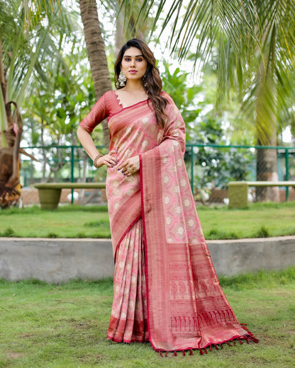 Gorgeous Traditional Kanjivaram Maroon Sarees For Special Occasion