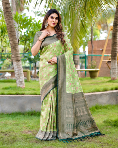 Gorgeous Traditional Kanjivaram Perot Sarees For Special Occasion