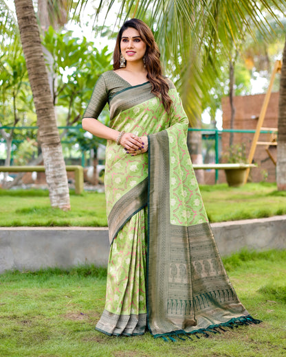 Gorgeous Traditional Kanjivaram Perot Sarees For Special Occasion