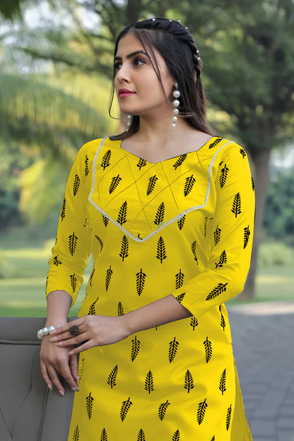 Yellow Women Printed Co-Ord Set