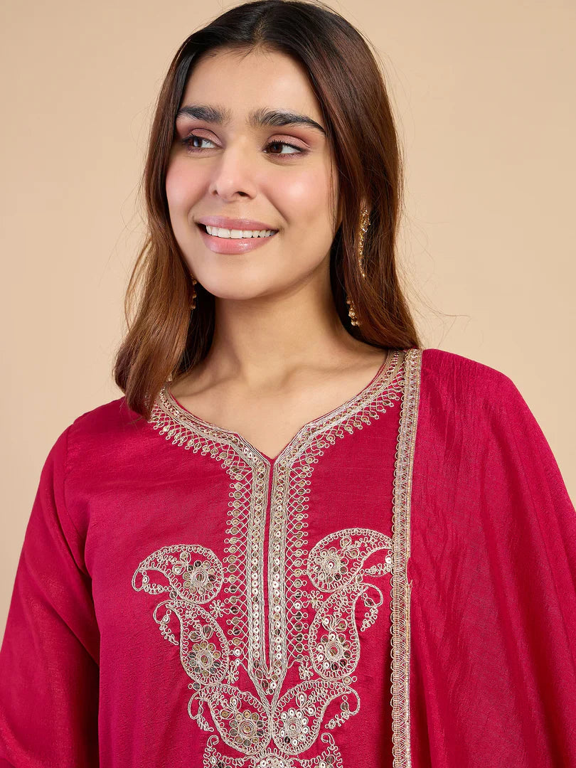 Zarika Rani Embroidred Kurta Sets with Sequins Work Women Suits