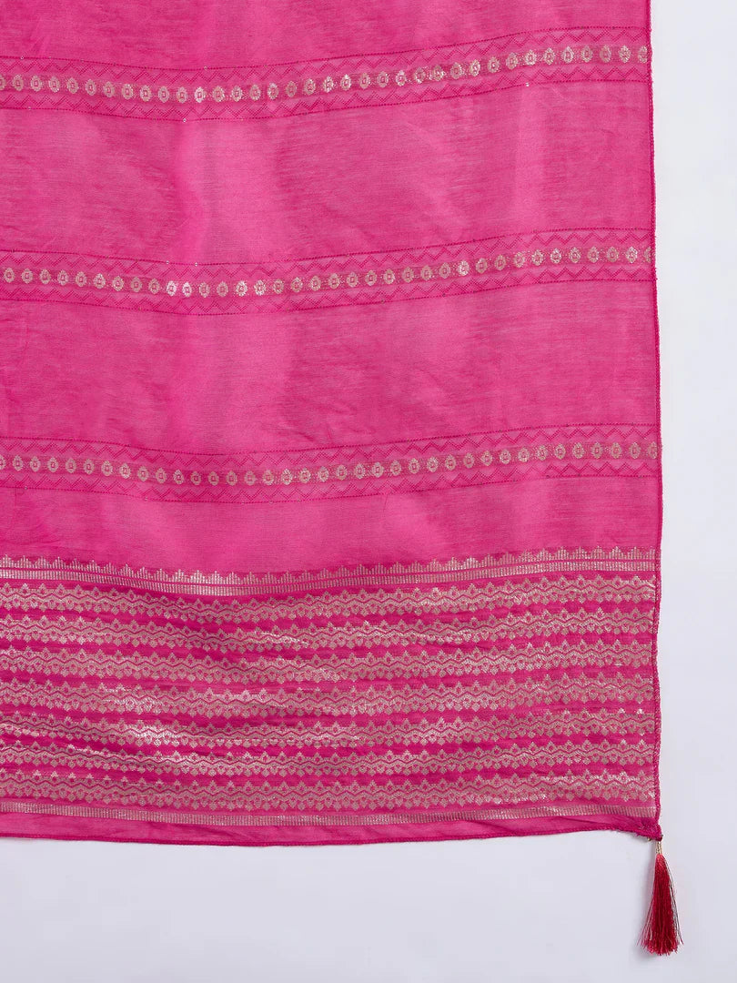 Myra Pink Women's Designer Kurta Pant Set Premium Pattern Collection