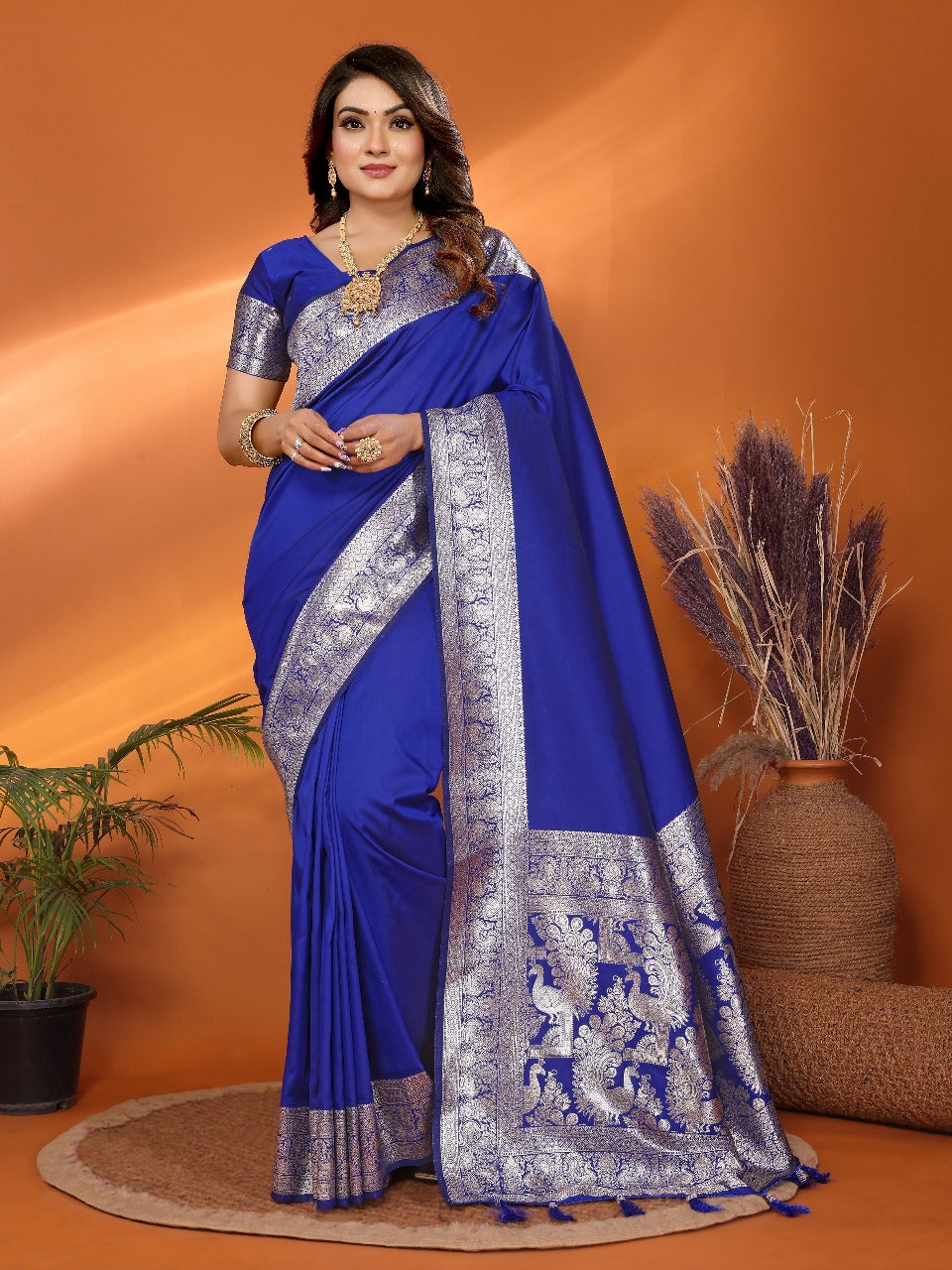 Maroon Premium Pure Soft Banarasi Silk Saree