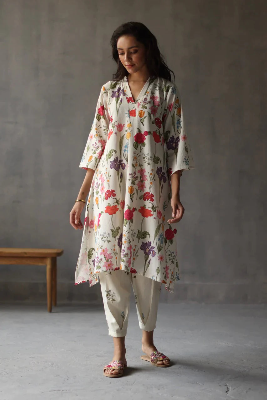 Designer Primrose Kurta Set – Febyana