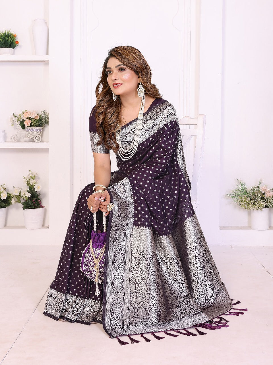 Soft & Lightweight Green Georgette Silk Saree with Rich Zari Weaving