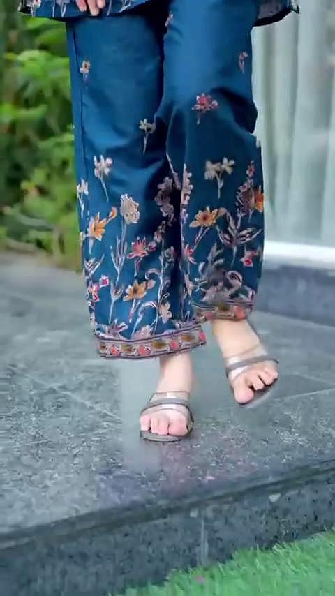 Women's Blue Cotton Co Ord Set For Women