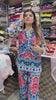 Printed Blue Ajrak Top With Palazzo Set